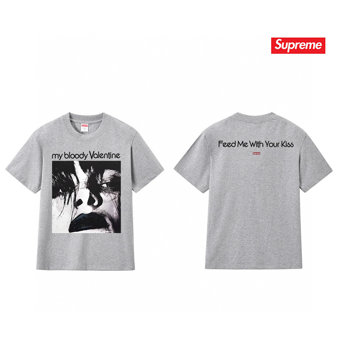 Supreme Print Casual T-Shirt (Unisex）