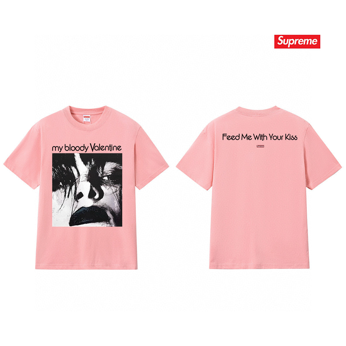 Supreme Print Casual T-Shirt (Unisex）