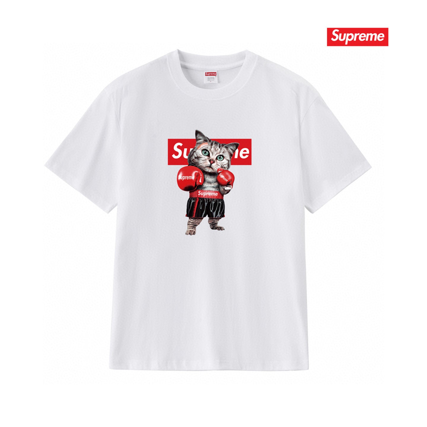 Supreme Print Casual T-Shirt (Unisex）