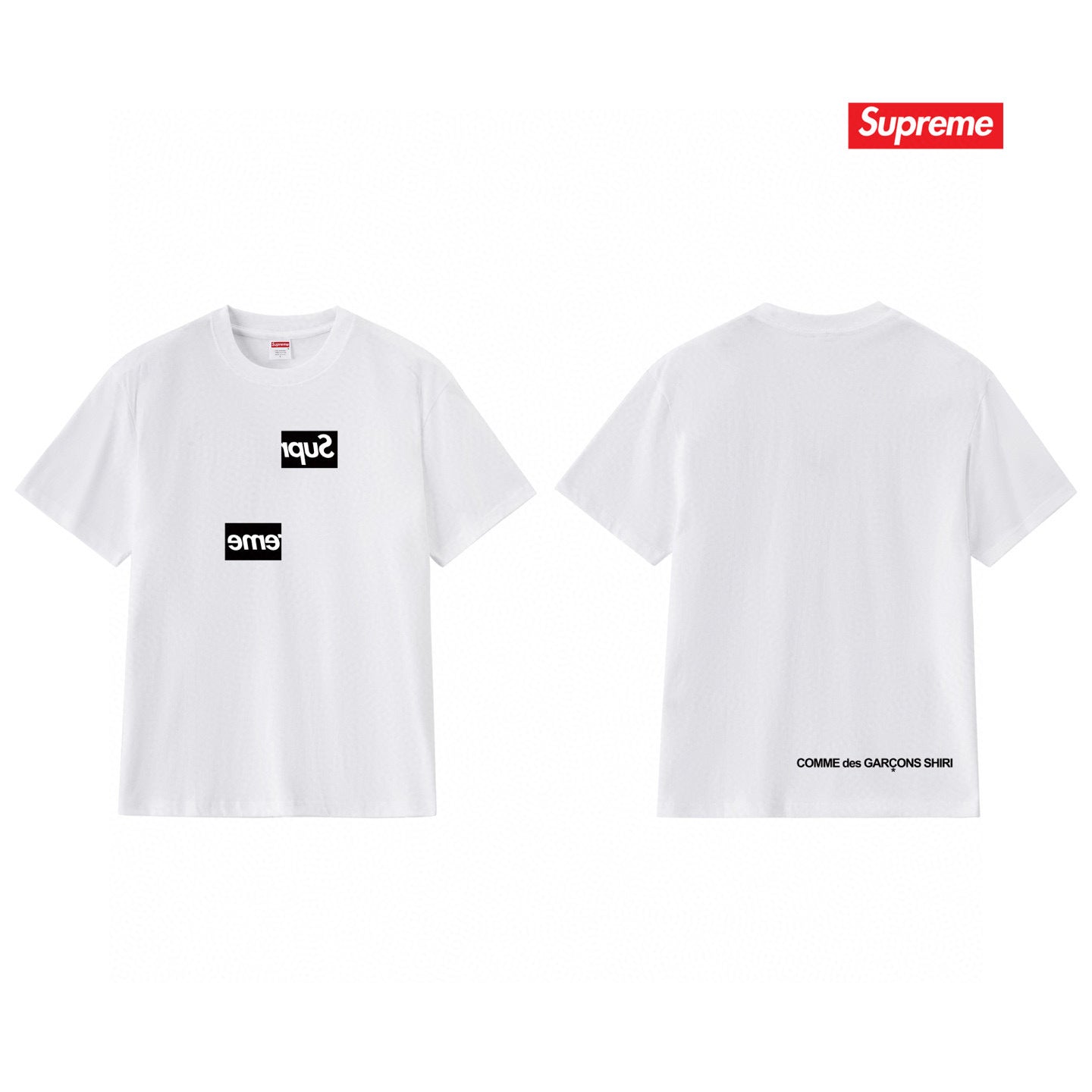 Supreme Print Casual T-Shirt (Unisex）