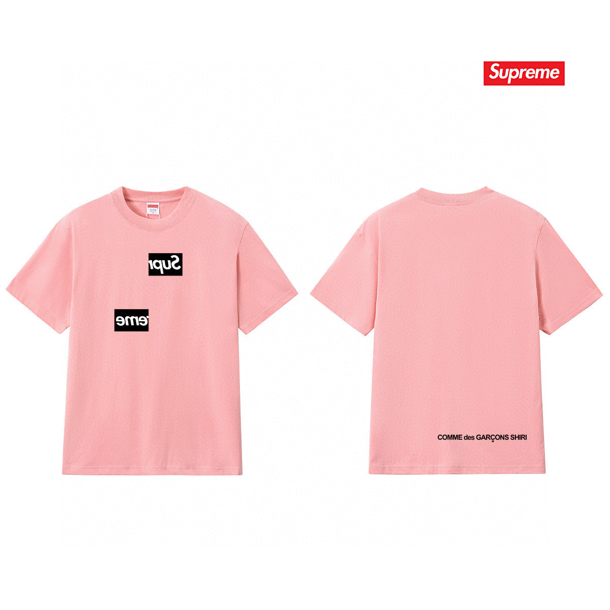 Supreme Print Casual T-Shirt (Unisex）