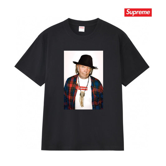 Supreme Print Casual T-Shirt (Unisex）