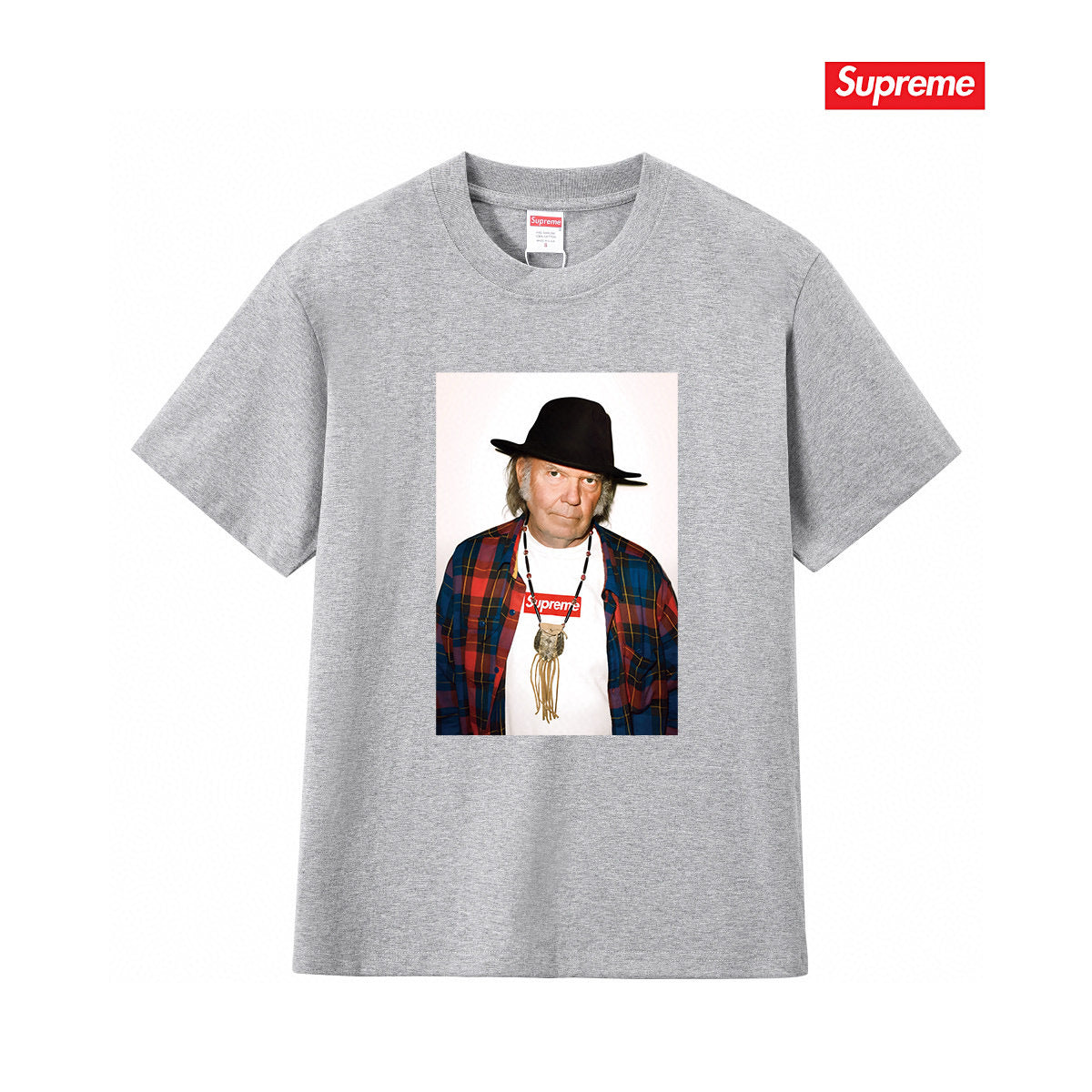 Supreme Print Casual T-Shirt (Unisex）