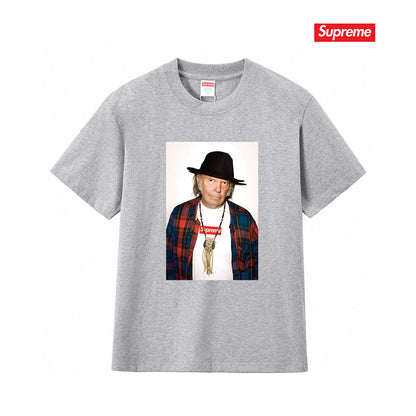 Supreme Print Casual T-Shirt (Unisex）