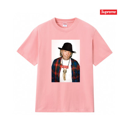 Supreme Print Casual T-Shirt (Unisex）