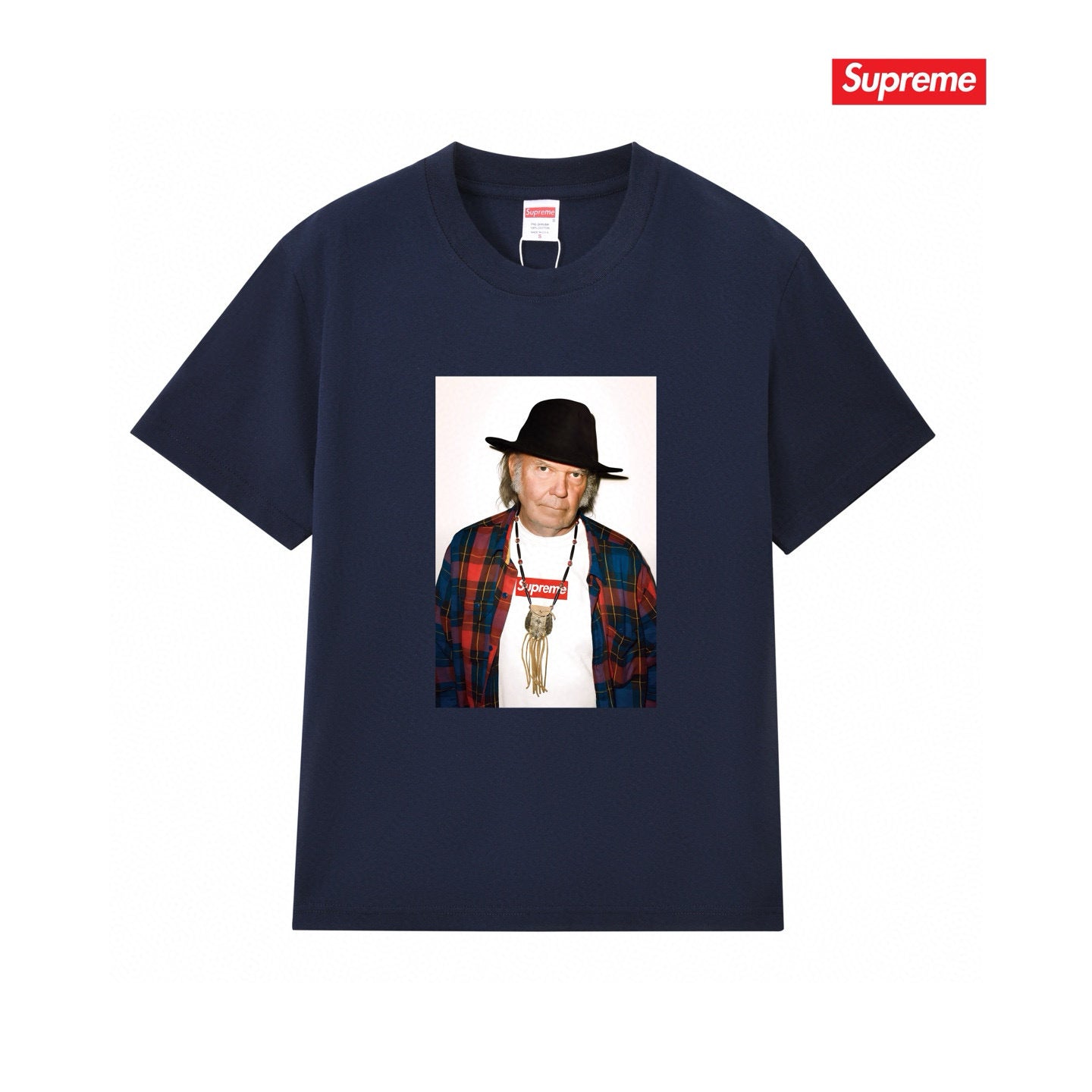 Supreme Print Casual T-Shirt (Unisex）