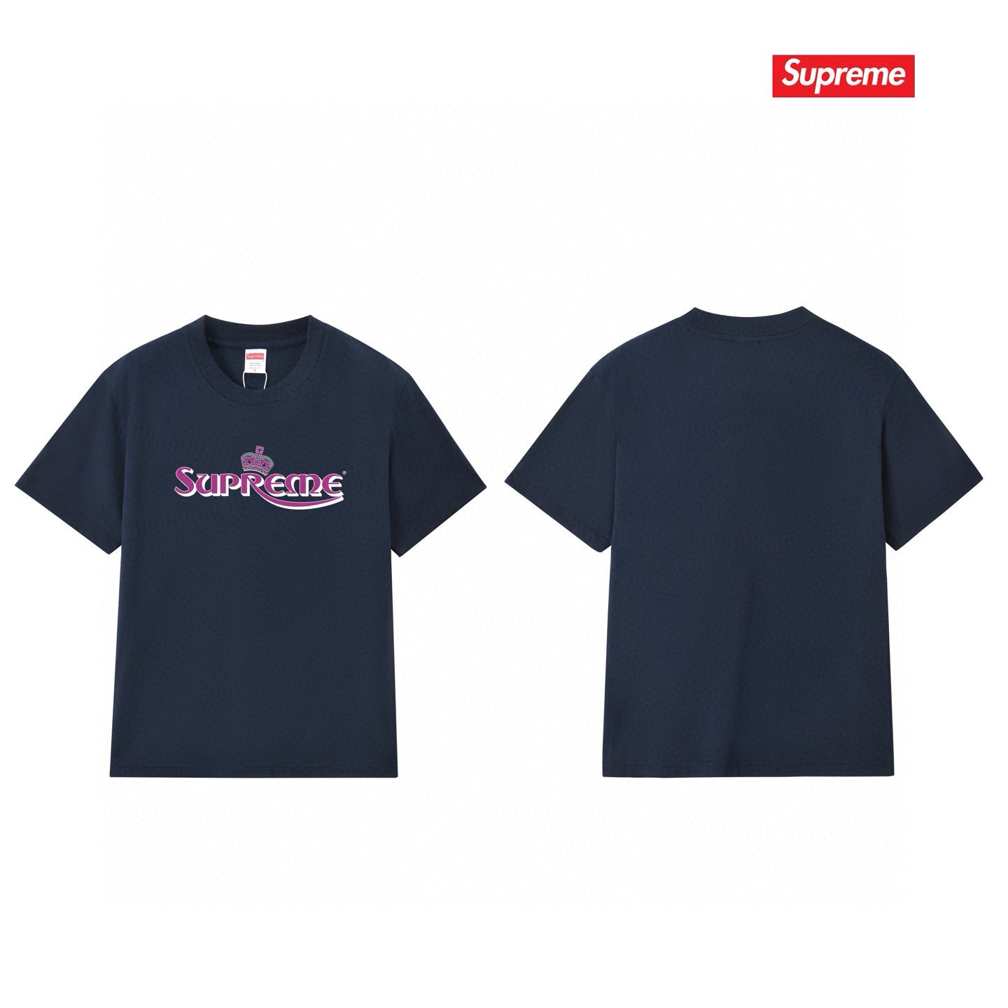 Supreme Print Casual T-Shirt (Unisex）