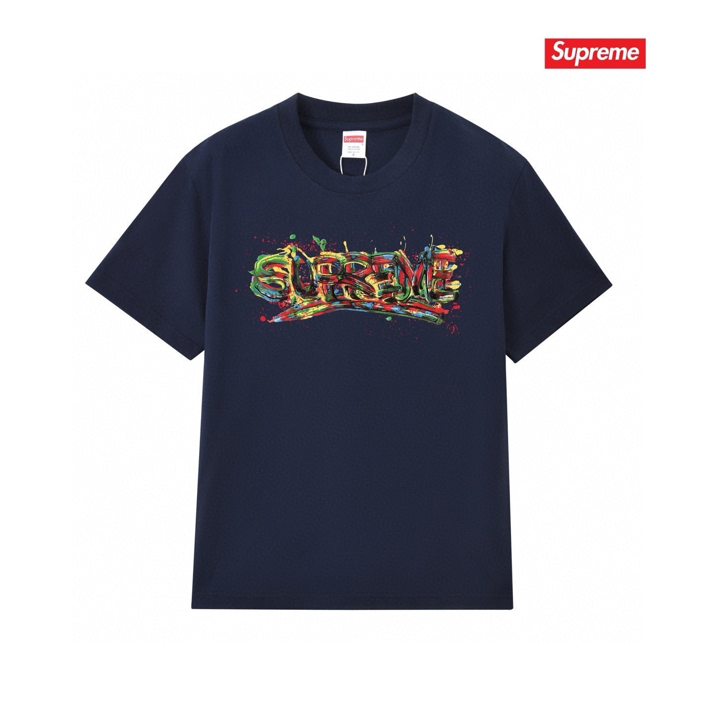 Supreme Print Casual T-Shirt (Unisex）