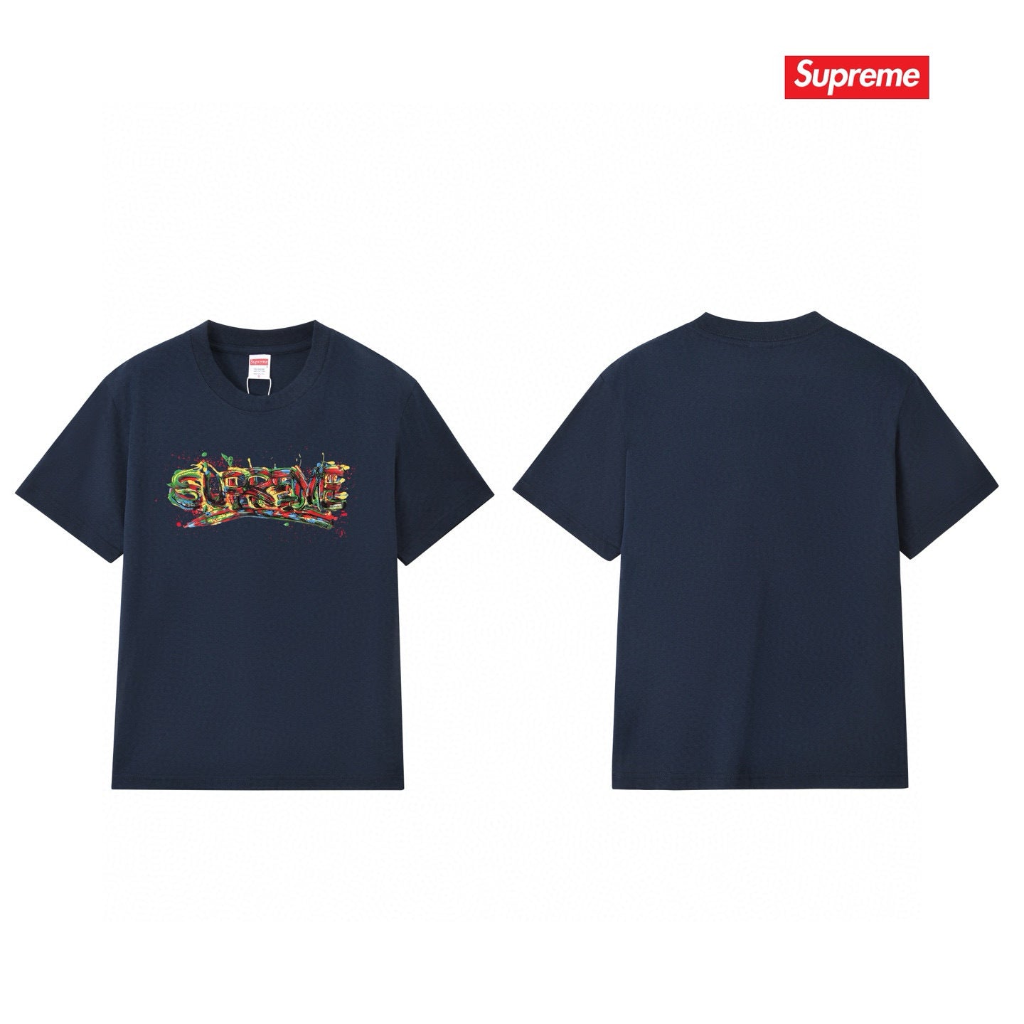 Supreme Print Casual T-Shirt (Unisex）