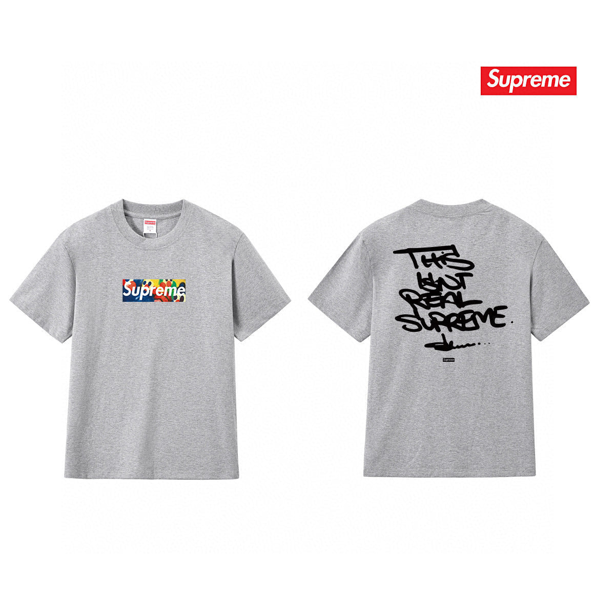 Supreme Logo Casual T-Shirt (Unisex）