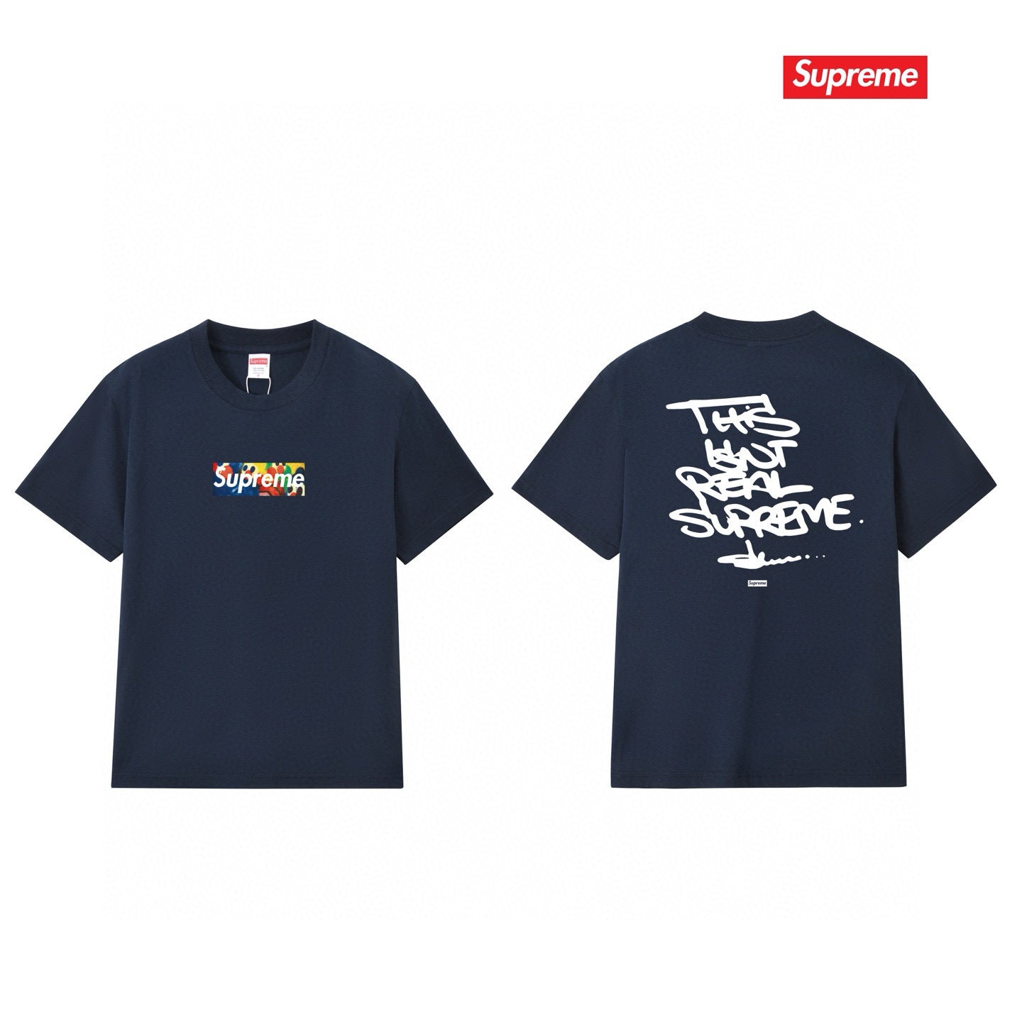 Supreme Logo Casual T-Shirt (Unisex）
