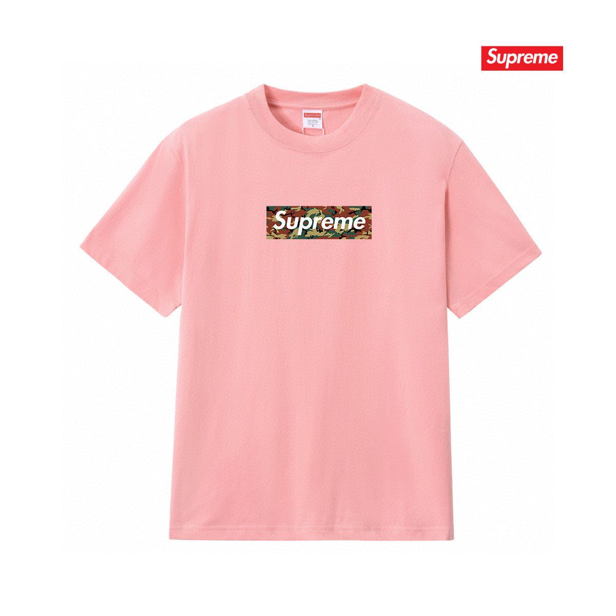 Supreme Logo Casual T-Shirt (Unisex）