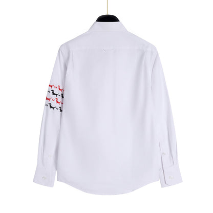 Thom Browne 4-Bar Stripes Shirt