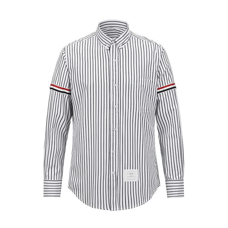 Thom Browne 4-Bar Stripes Shirt