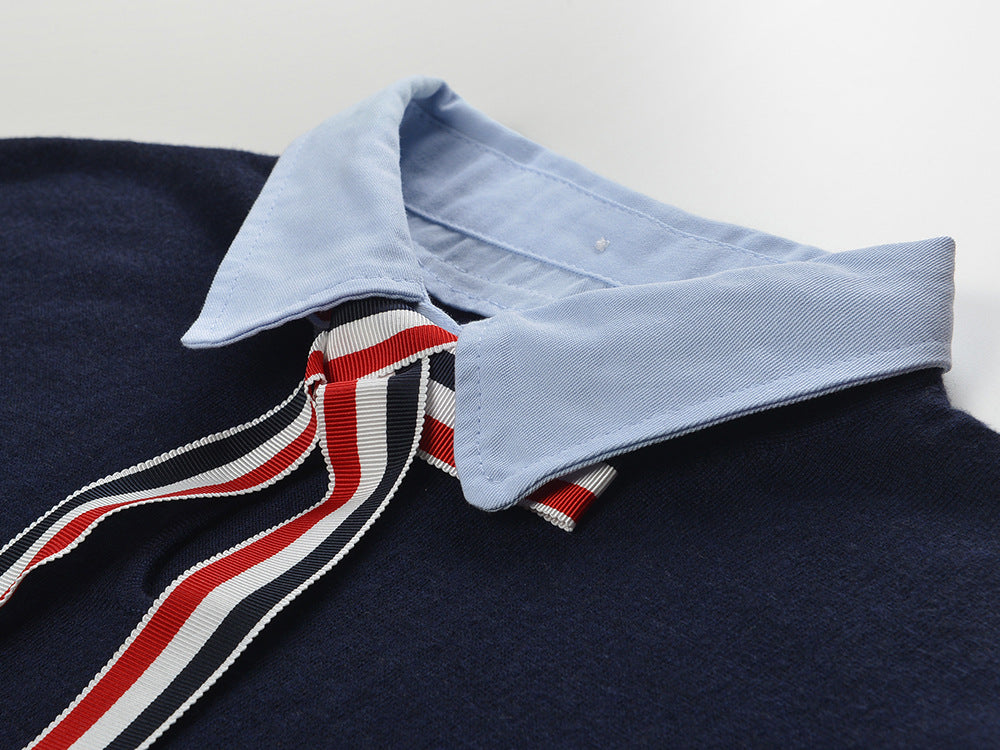 Thom Browne Women Ribbon POLO shirt