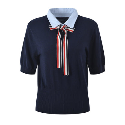 Thom Browne Women Ribbon POLO shirt