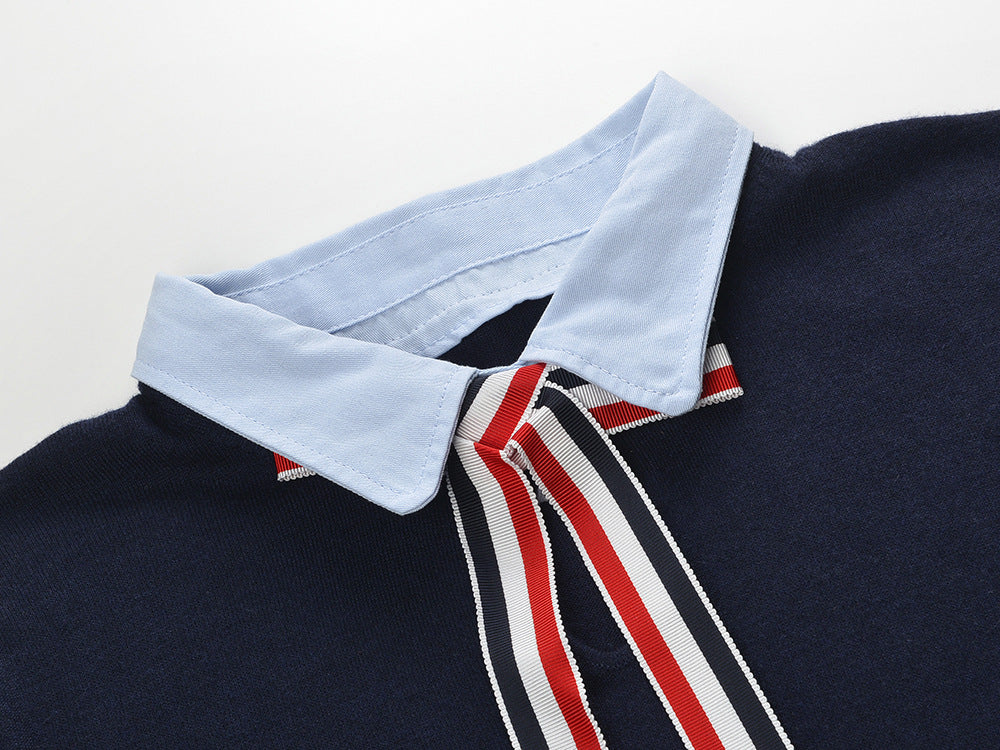 Thom Browne Women Ribbon POLO shirt