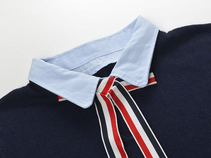 Thom Browne Women Ribbon POLO shirt