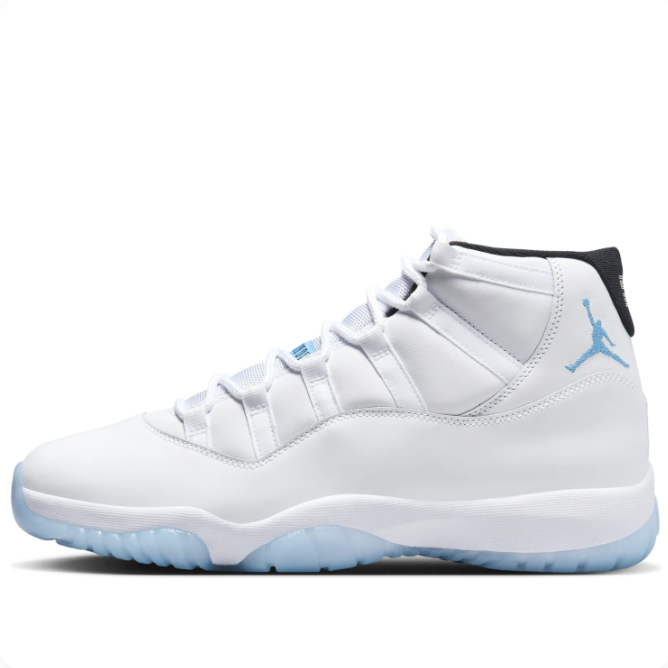 Nike Air Jordan 11 Retro White & Icy Blue Sneakers