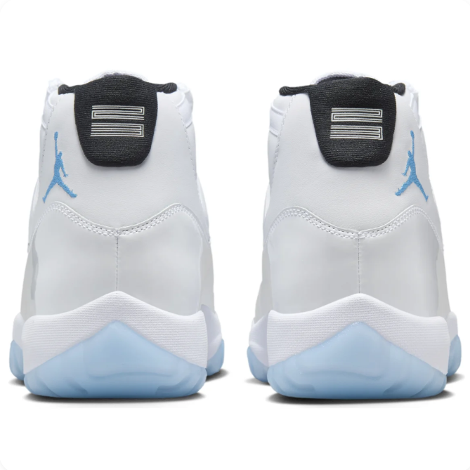 Nike Air Jordan 11 Retro White & Icy Blue Sneakers