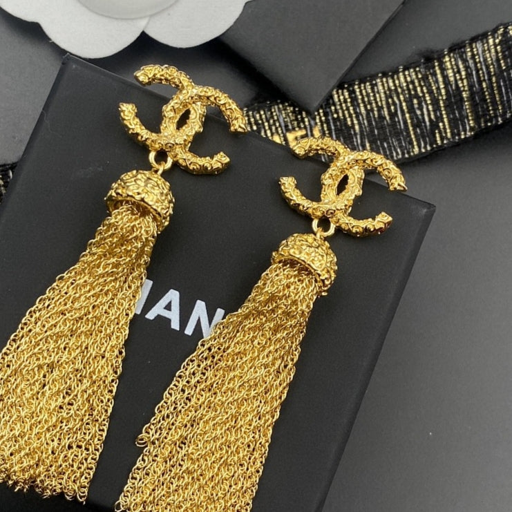 CHANEL Tassel Earrings