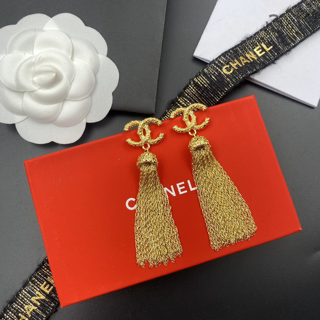 CHANEL Tassel Earrings