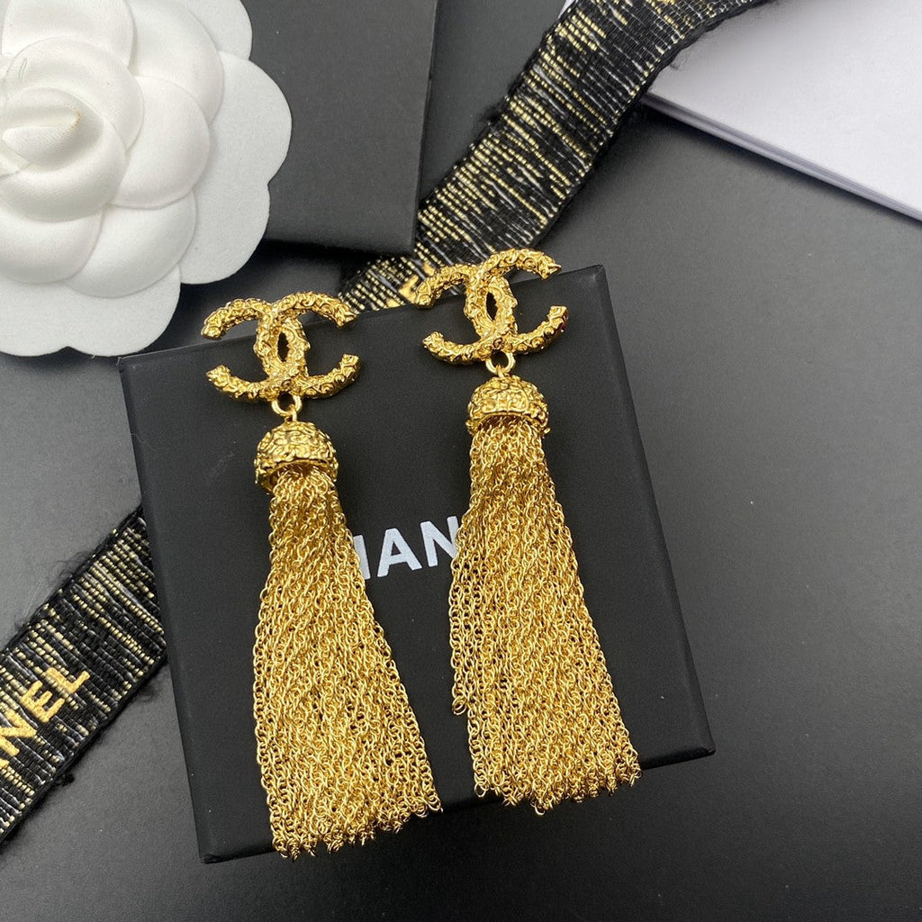 CHANEL Tassel Earrings