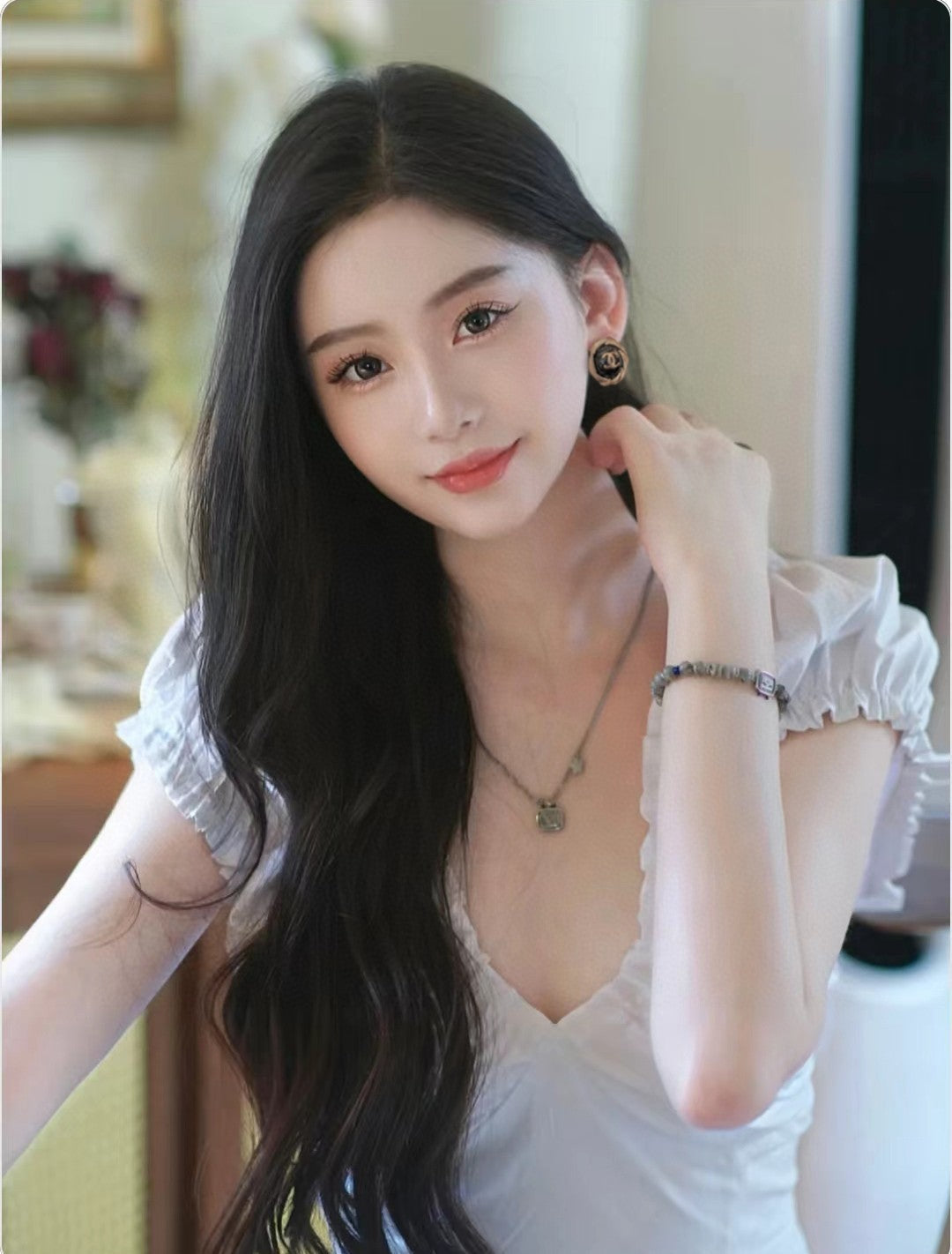 CHANEL Pearl Earrings