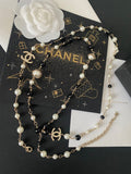 CHANEL Pearl Long Necklace