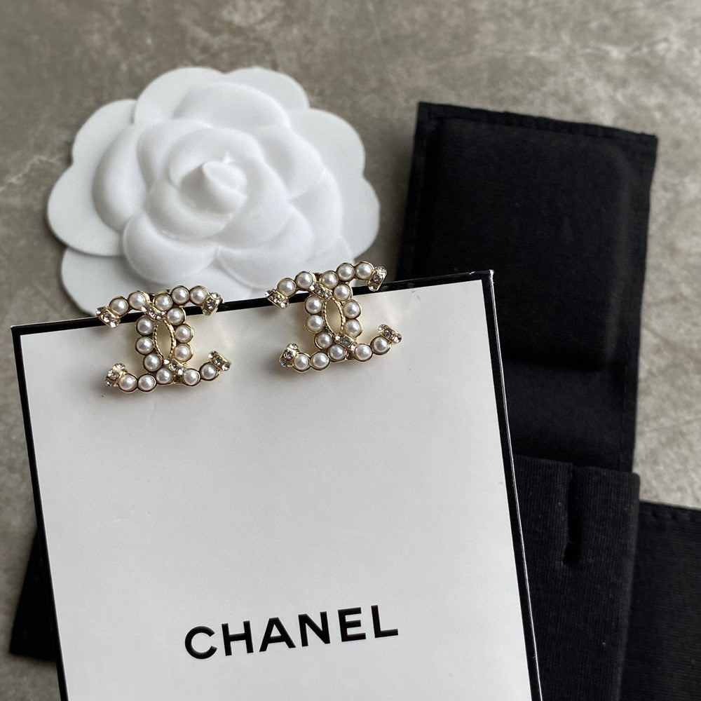 CHANEL Pearl Double-C Earrings