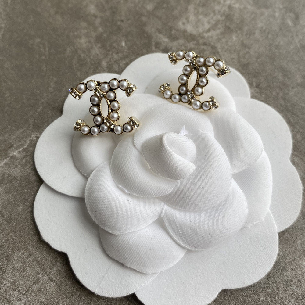 CHANEL Pearl Double-C Earrings