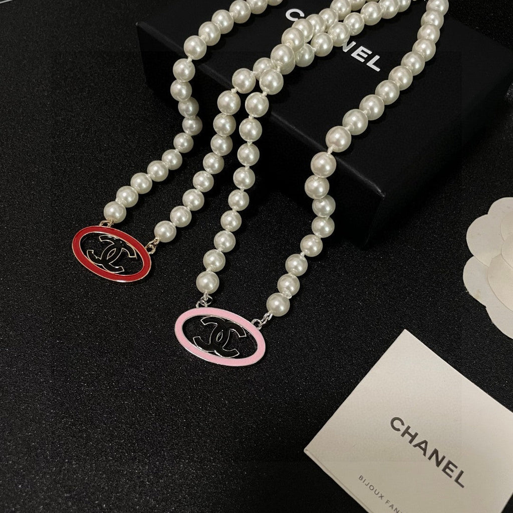 CHANEL P105 Pearl Double-C Necklace