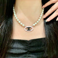 CHANEL P105 Pearl Double-C Necklace