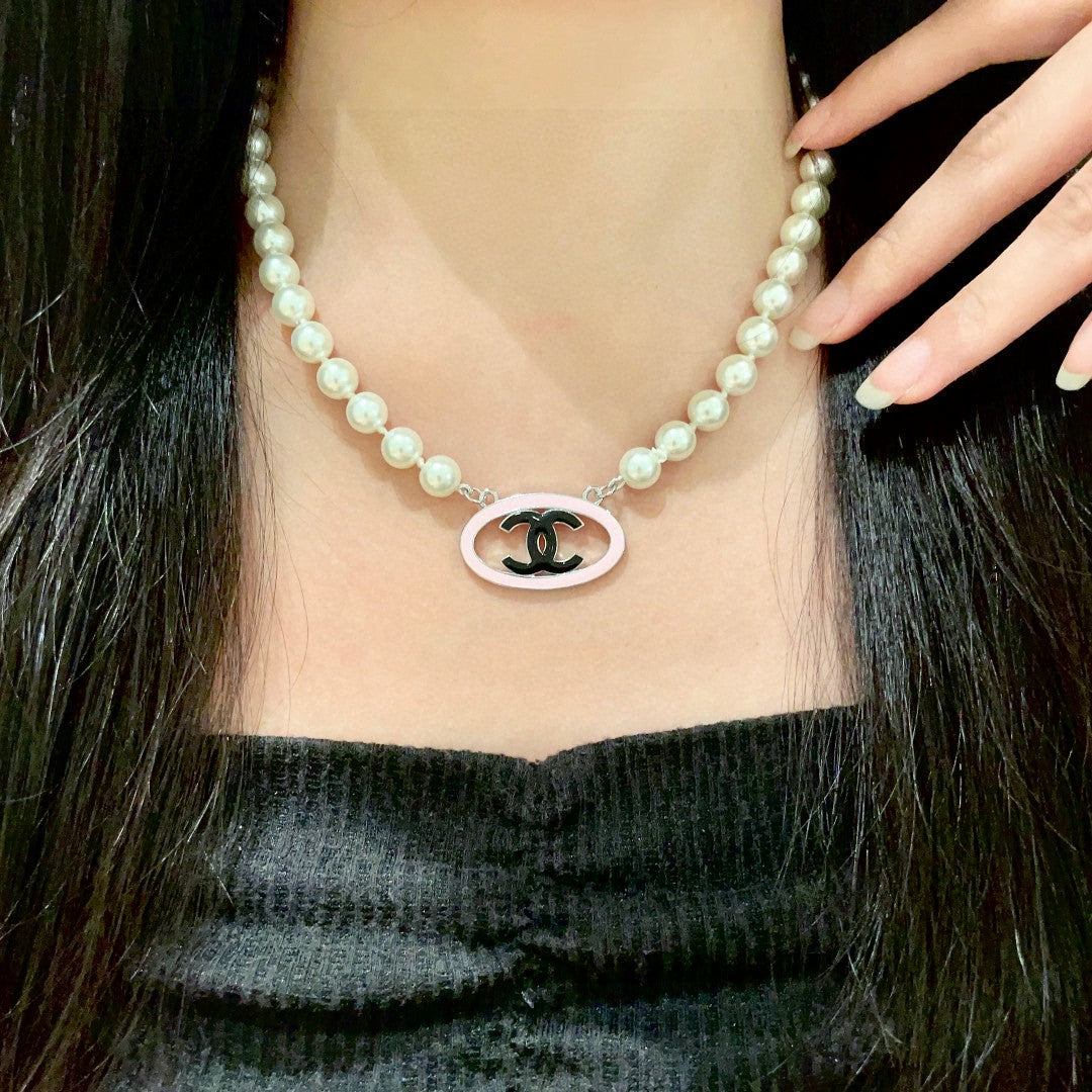 CHANEL P105 Pearl Double-C Necklace
