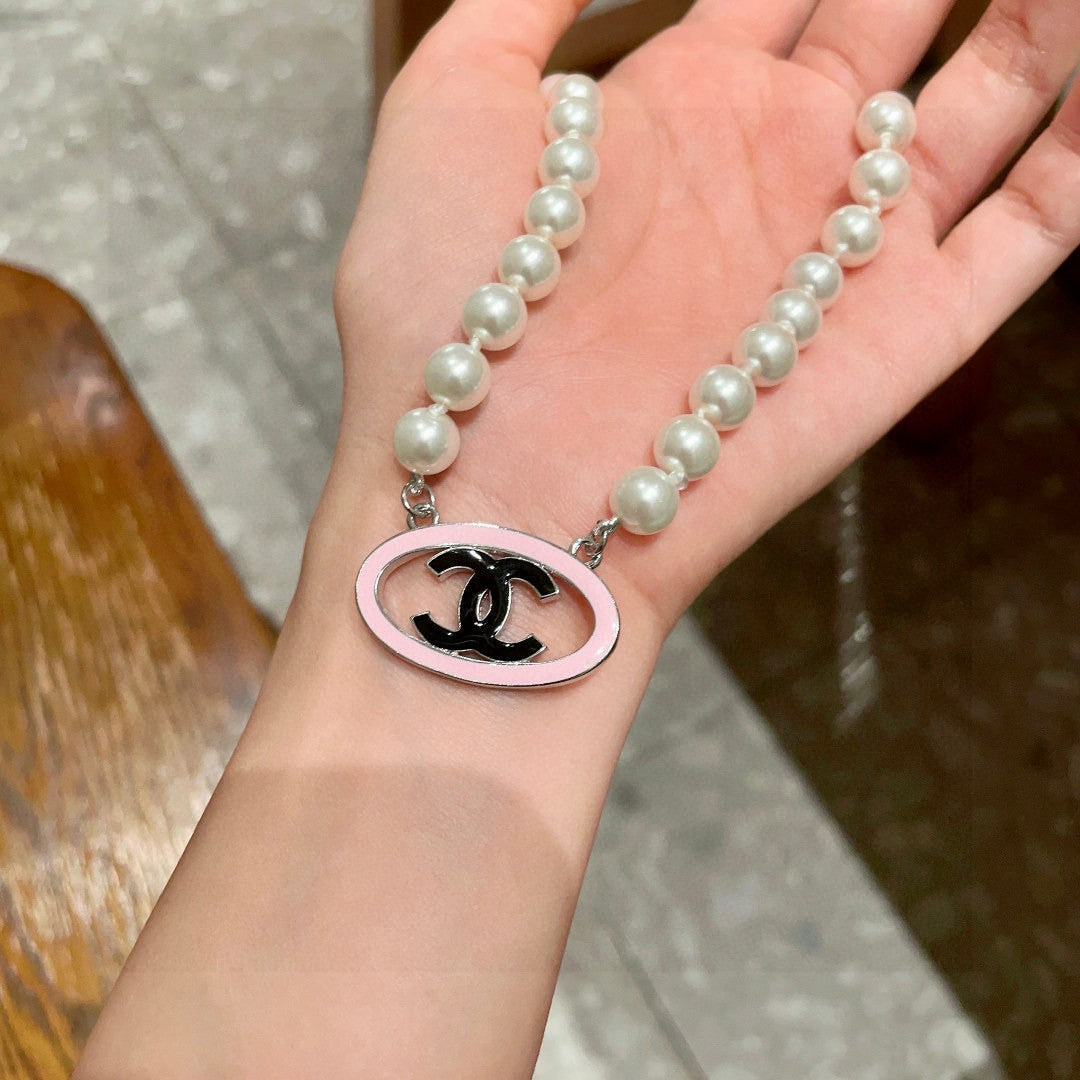 CHANEL P105 Pearl Double-C Necklace