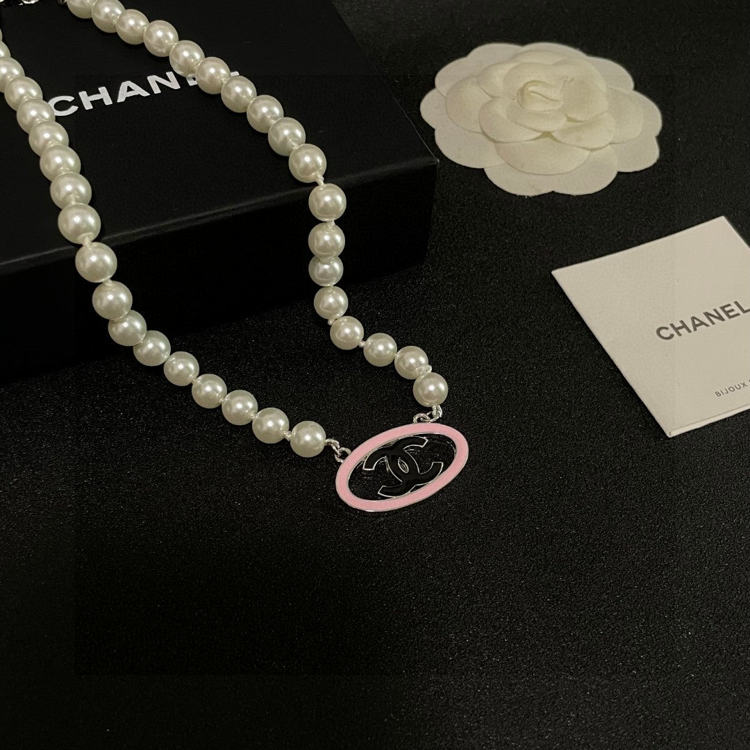 CHANEL P105 Pearl Double-C Necklace