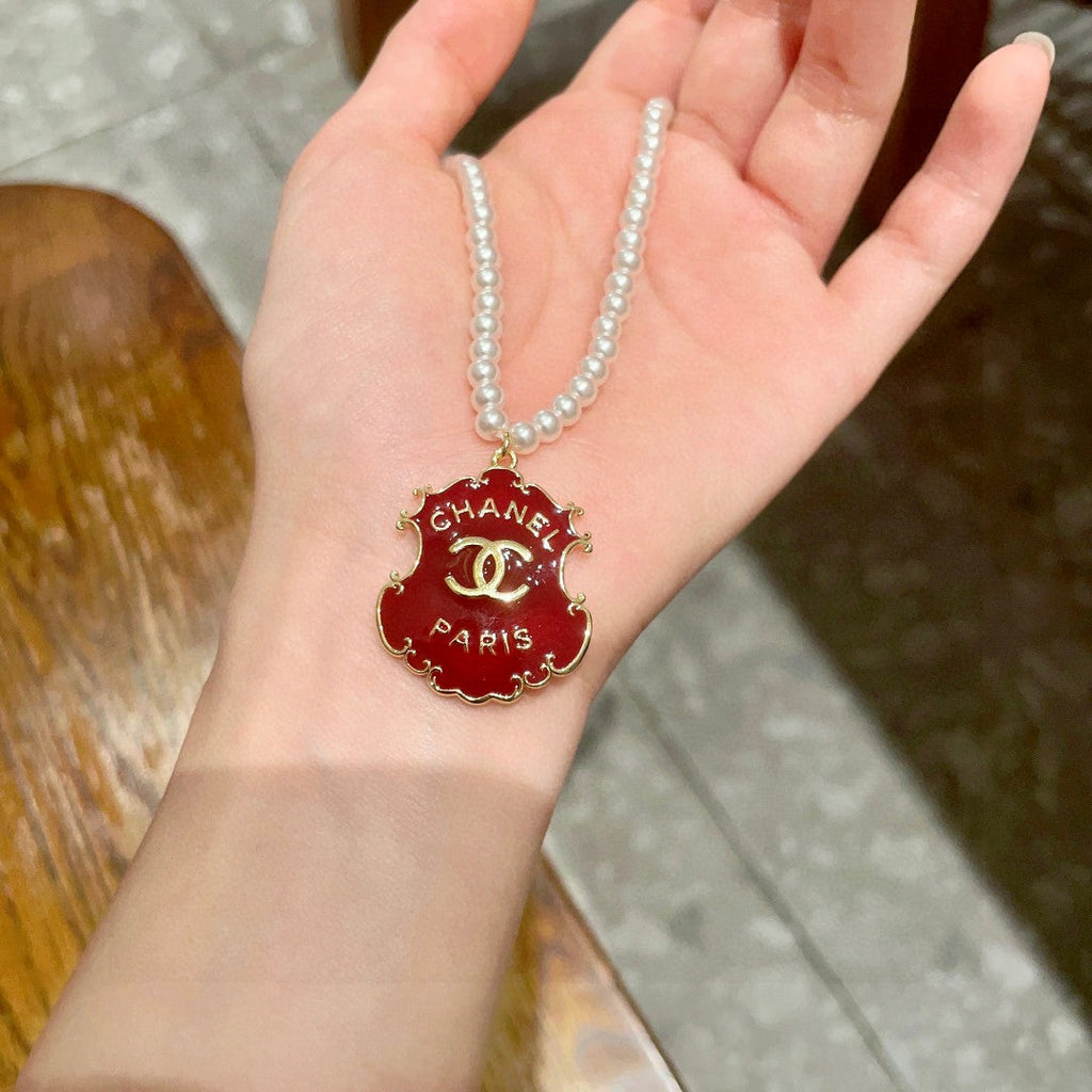 CHANEL P95 Pearl Double-C Necklace