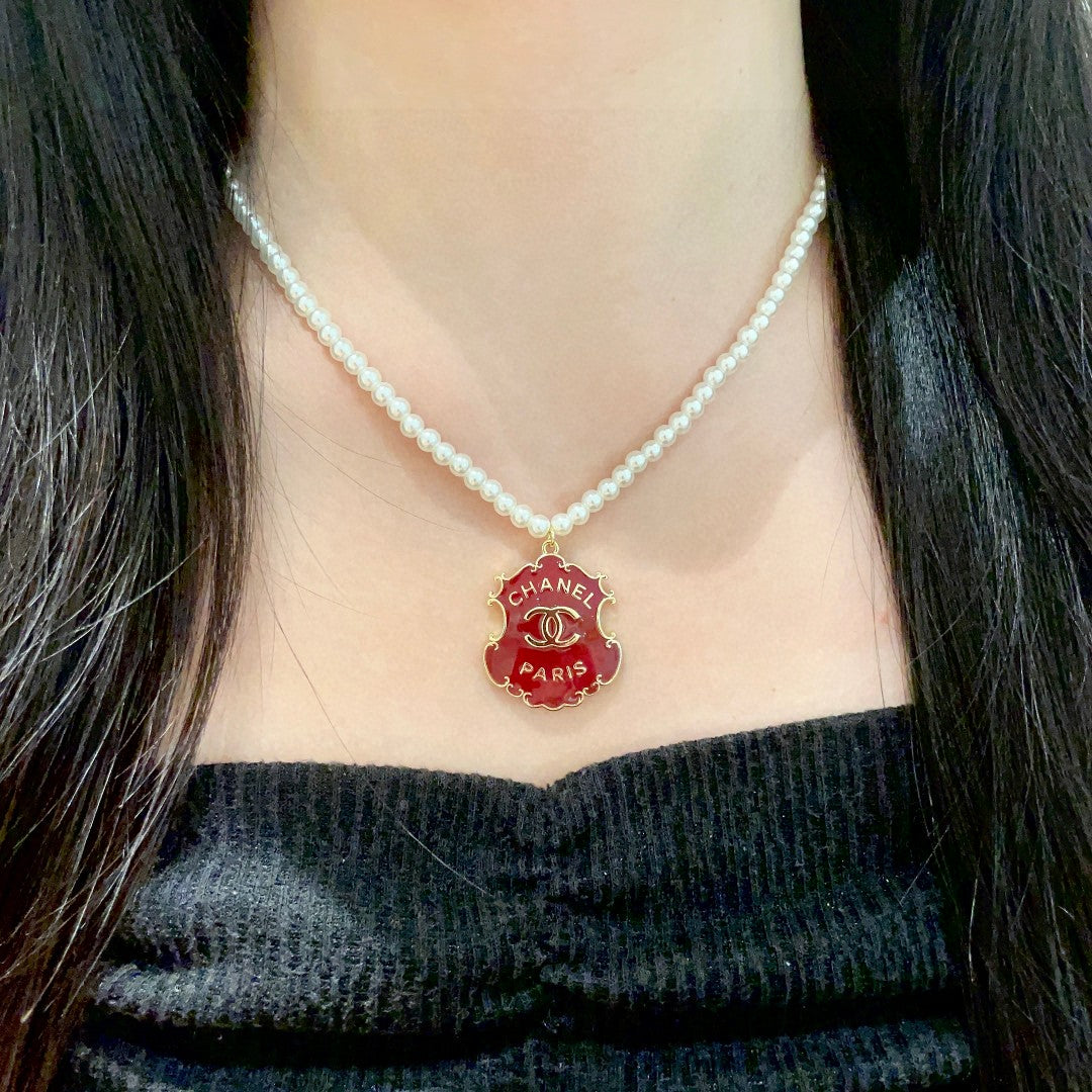 CHANEL P95 Pearl Double-C Necklace