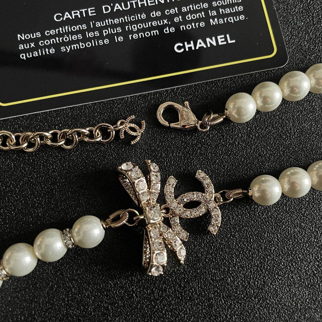 CHANEL P135 Pearl Long Necklace