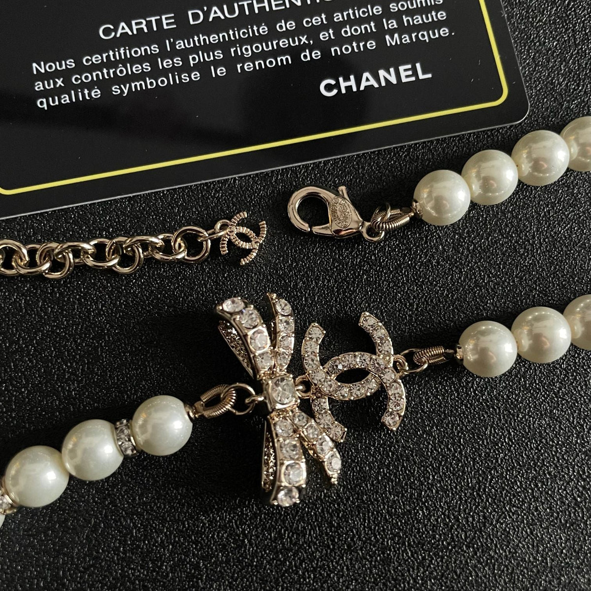 CHANEL P135 Pearl Long Necklace
