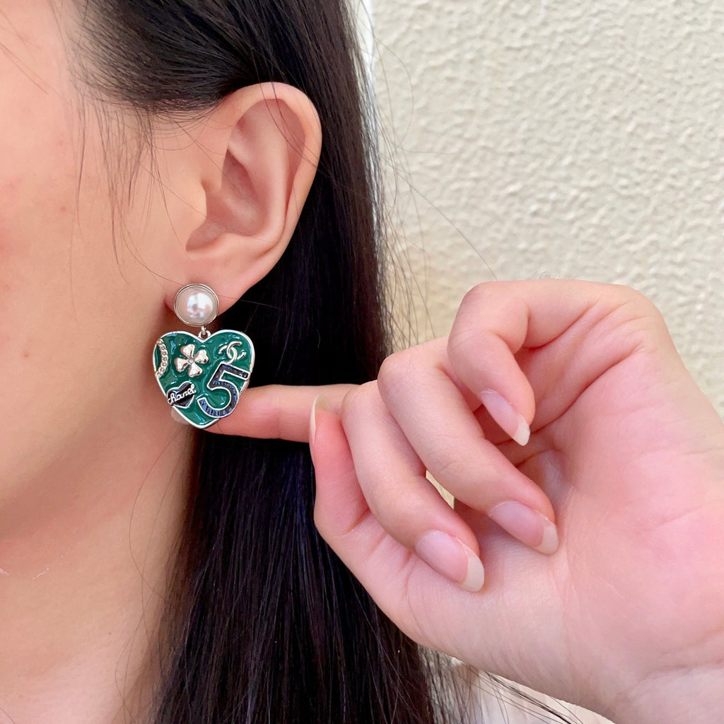 CHANEL P95 Pearl Double-C Earrings