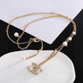 SWAROVSKI P60 Pearl Crystal Double-C Choker Necklace