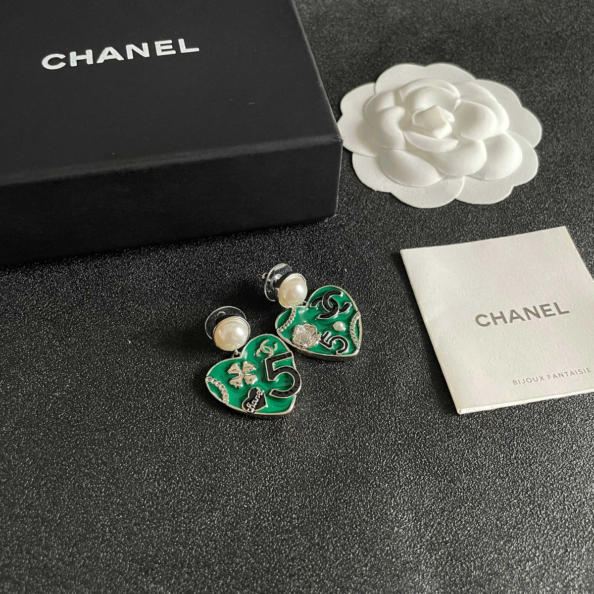 CHANEL P95 Pearl Double-C Earrings