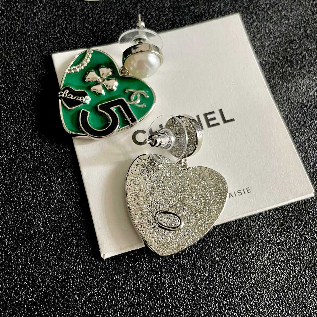 CHANEL P95 Pearl Double-C Earrings