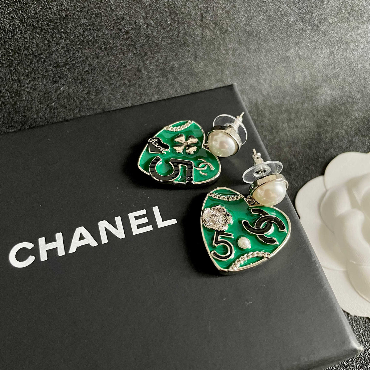 CHANEL P95 Pearl Double-C Earrings