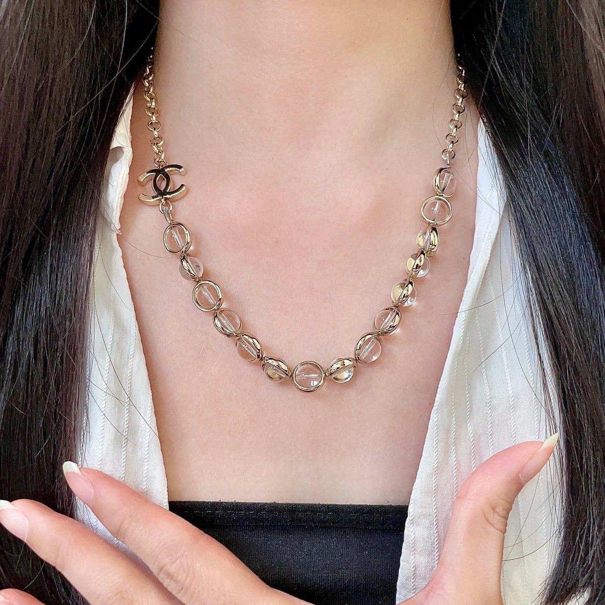CHANEL P115 Double-C Necklace