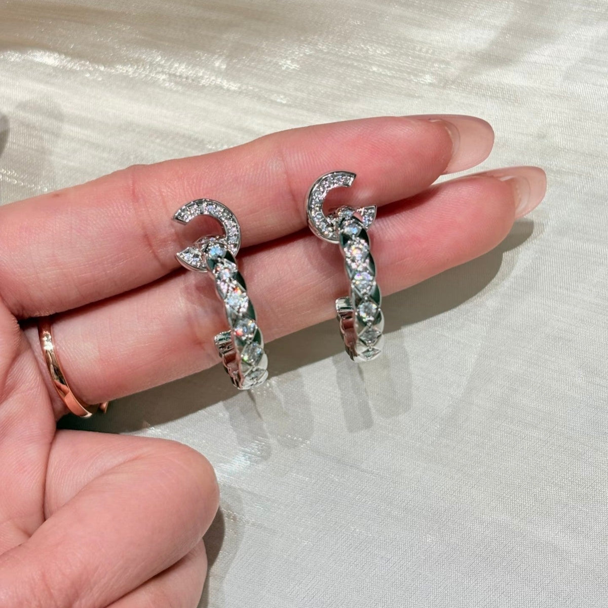 CHANEL Double-C Earrings