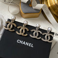 CHANEL Pearl Earrings