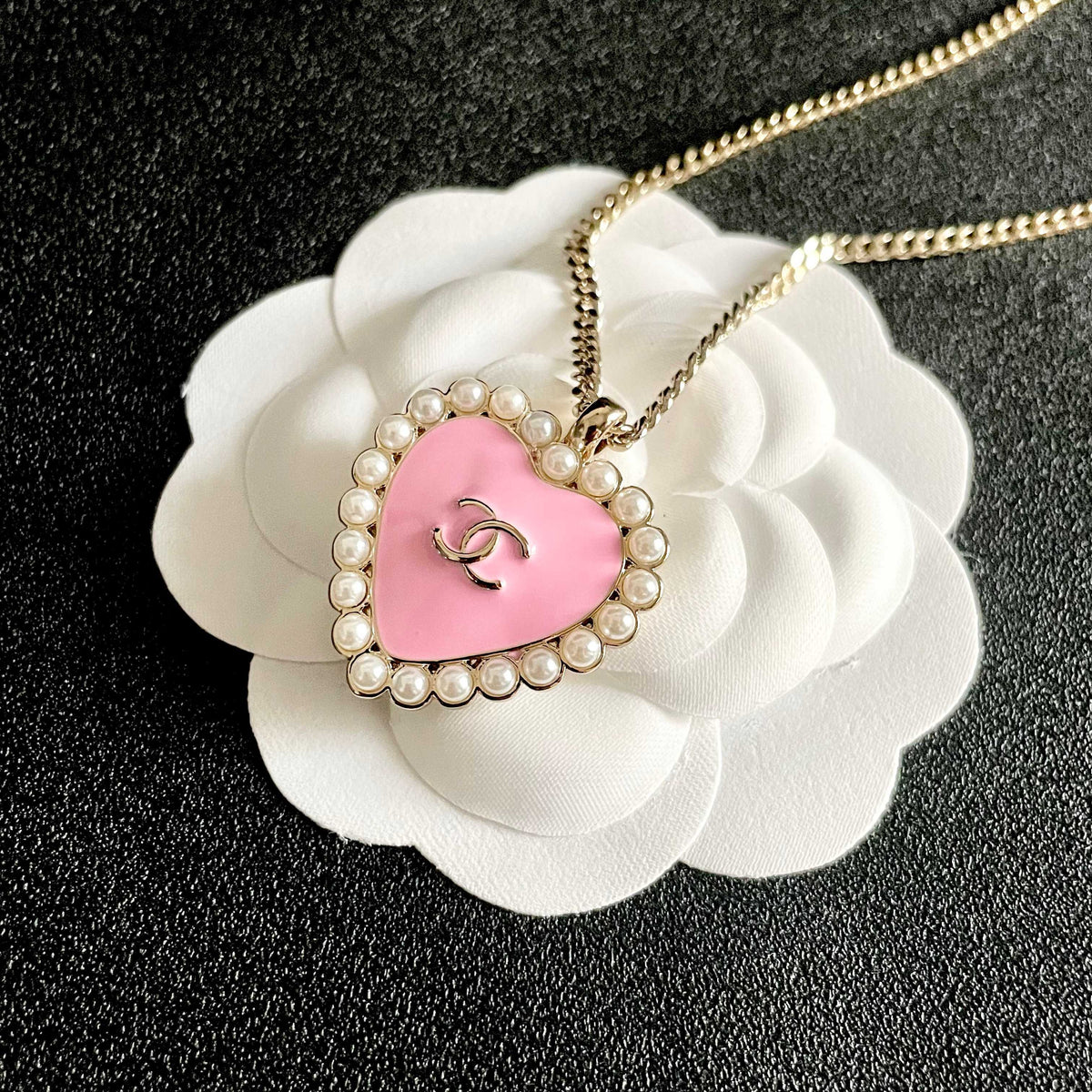 CHANEL P85 Pearl Double-C Necklace