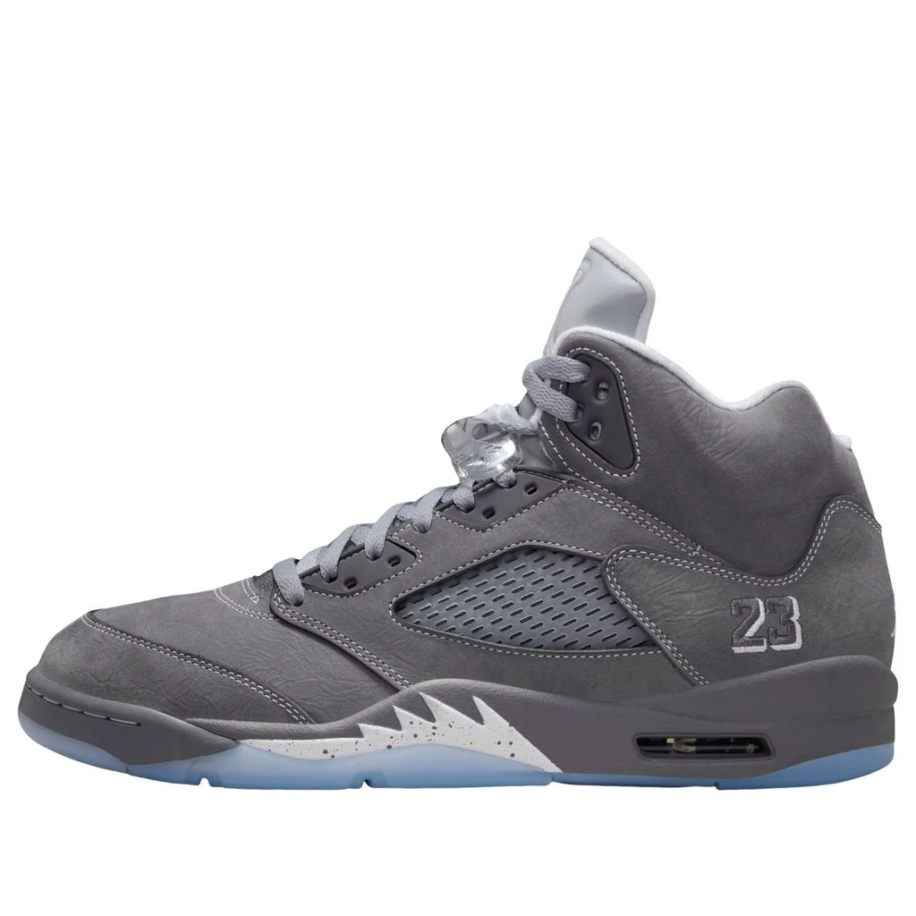 Nike Air Jordan 5 Retro Gray & Icy Blue Sneakers